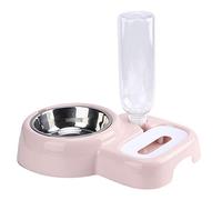 Dog Bowl,Automatic Cat Feeder, 2 in 1 Pet Feeder Station Plastic Food Dispenser Water Bowl in1 Feeding Drinking Fountain All One Flat cat Bowls and Set for Small Dogs Cats