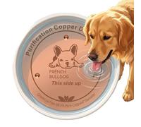 Dog Bowl Copper Disc with Triple-Point Support Pet Supplies