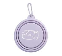 Dog bowl Dog Foldable Bowl, Foldable Bowls for Cats Dogs Feeding, Small to Large Pets Outdoor Adventure Drinking Companion for Hiking, Travelling, Outing(Lavender)