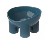 Dog Bowl,Elevated Cat Bowl, Shallow Food Dog Bowls Dish Tilted Water Bowl Backflow Prevention Multifunctional Raised Supplies Small Face Beveled Pressure Relief for Pet Indoor (Pink)(Lake Blue)