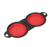 Dog Bowl Foldable 2 in 1 Drinking Bowl Food Bowl Cat Dog Pet Travel Bowl Dog Foldable Dog Bowls Foldable Water Bowl for Cats and Dogs On the Go Portable Silicone Feeding Bowl for Cat Dog
