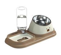 Dog Bowl for Slow Eating, Dog Bowls for Slow Eating, Large, Non-Slip Stainless Steel Cat Bowl for Anti-Swallowing Eating, Slow Feeder for Dogs with Water Bottle