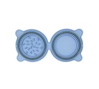 Dog Bowl For Travel Anti-Chock Pet Silicone Bowl For Slow-Feeding Outdoor Food Dispenser Breeds