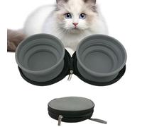 Dog Bowl for Travel - Large Silicone Pet Feeder for Food & Water - Portable, Space-Saving Round Bowl for Walking, Hiking, Camping - Lightweight Outdoor Dog Dish, Dog Bowl,