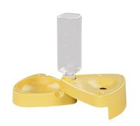 Dog Bowl for Water and Food - Non-Slip Foldable Bowl with Scale & Bottle | Removable Cat Bowl with Measuring Cup | For Feeding in the House Living Room Floor Pet Accessories