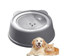 Dog Bowl for Water, Anti-Splash Drinking Bowl for Slow Drinking, Non-Slip Floating Water Bowl for Dogs, Against Spillage for Puppies, Cats at Home, On the Go Car