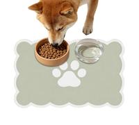 Dog Bowl Mat, Absorbent Pet Food Mat, Non-Slip, Quick Drying | The quick-drying 30.5 x 50.8 cm mat absorbs spills and splashes and at the same time holds