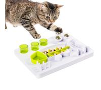 Dog Bowl - Puzzle Slow Feeder Dog Bowls | Fish Shape Pet Bowls With 3 Catnip Balls To Slow Down Eating - Non Slip Treat Dish, Pet Accessories For Medium Large Breed Kitten Puppy Pet's Boredom