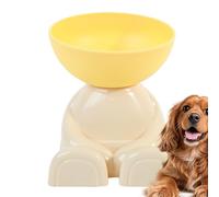 Dog Bowl, Raised Feeding Bowl for Pets, Slanted Feeder - For On the Go Home Kitchen Balcony Flat and Travel