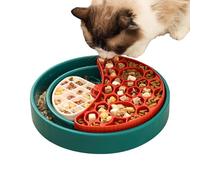 Dog Bowl Slow Feeder | Anti-Choking Slower Feeding Bowl - 360 Degrees Rotating Dish Interactive Feeder for Puppy Home Safety Stress Reduction Healthy Eating Pet