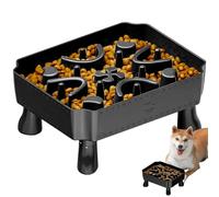 Dog Bowl Slow Feeder, Dog Bowl Elevated | 2 in 1 Pet Slow Food Bucket - Anti-Slip Pet Supplies Dog Strengthening Toys for Spiritual Strengthening Travel