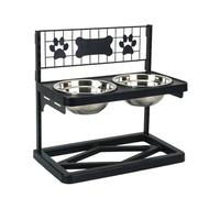 Dog Bowl Stand Adjustable Height Slow Eating
