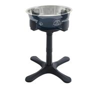 Dog Bowl Stand - Adjustable Raised Pet Feeder, Elevated Dog Feeding Station | Adjustable Single Dog Feeding Bowl Stand Raised, Height Adjustable Bowl Holder, Non-Slip Food and Water Bowl Stand, Elevat