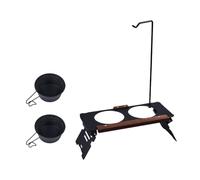 Dog Bowl Stand | Portable Adjustable Cat Feeding Station - Pet Feeding Station for Standing Food Water Eating Family Home Yard Indoor Outdoor
