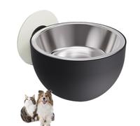 Dog Bowl Wall Mount - Stainless Steel Feeding Bowl, Leak-proof Magnetic Bowl, Raised Feeding Station, Secure Mounted Holder, Perfect for Setup Pet Food and Water at Home, In The K