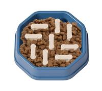 Dog Bowl with Slow Feed - 20 x 20 x 4.5 cm, Anti Choking Bowl, Interactive Puzzle Bowl for Healthy Eating, Prevent Choking on Harness | Non-Slip Design for Dogs, Puppies, Home