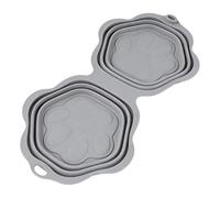 Dog Bowls 2-Compartment Silicone Foldable Dish