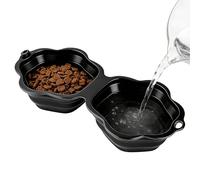 Dog Bowls - 2 Divided Silicone Folding Bowl, Dog Feeding Bowl, Cat Bowl for Cats, Kittens, Puppies, Small, Medium and Large Breeds, Indoor & Outdoor, Camping &