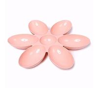 Dog bowls 6 in one Meal cat bowl Puppy Cat Dog Pet Litter Food Feeding Weaning Feeder Bowl Dish Dispenser Dog Accessories Pink