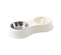 Dog Bowls Base Pet Slow Feeding Dish Stainless Steel Washable Food Water Feeder Tools Bowl Bowls Large With Stand
