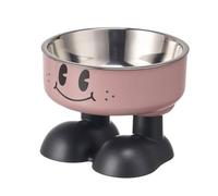 Dog Bowls Elevated - Raised Pet Feeding Stand With Adjustable Height | Durable Stainless Steel Ceramic Dog Bowls, Non-Slip Twin Single Bowl Set For Puppies, Small, Medium, And Large Dogs, Modern