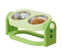 Dog Bowls Elevated - Tilted Non Slip Anti Vomiting Feeder, Elevated Dog Food Bowl Stand, Improved Digestion Comfortable Postures Function for Kitten Puppy Pet Feeding, Pet Supplies, Living Room Yard