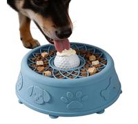 Dog Bowls, Non-Slip Slow Feeding Bowls, Licking Bowls with Rolling Ball - For Puppies Kittens Training Cage Enrichment Anti Boredom Behavior Modification
