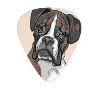 Dog Boxer,12 Pcs Guitar Pick,3 Different Thickness Plectrums for Acoustic Guitar Bass Ukulele (0.46mm 0.96mm 0.71mm)
