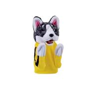 Dog Boxing Hand Puppet Toy Interactive Animal Puppet With Sounds And Action Toddler For Kids Family (Yellow, 25x13.5cm)