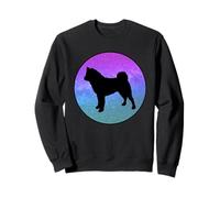Dog Breed American Akita Dog Silhouette Space Galaxy Sweatshirt