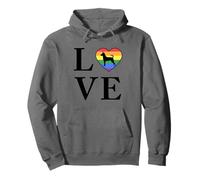 Dog Breed Decker Rat Terrier Word Love Typography Retro Pullover Hoodie