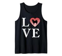 Dog Breed Finnish Lapphund Word Love Typography Retro Tank Top