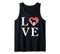Dog Breed Lagotto Romagnolo Word Love Typography Retro Tank Top