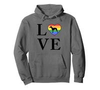 Dog Breed Manchester Terrier Word Love Typography Retro Pullover Hoodie