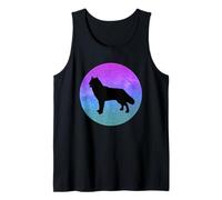 Dog Breed Northern Inuit Dog Dog Silhouette Space Galaxy Tank Top