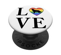Dog Breed Northern Inuit Word Love Typography Retro PopSockets Adhesive PopGrip