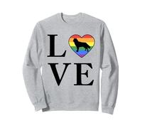 Dog Breed Northern Inuit Word Love Typography Retro Sweatshirt