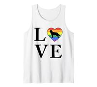 Dog Breed Northern Inuit Word Love Typography Retro Tank Top