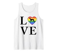 Dog Breed Old Croatian Sighthound Word Love Typography Retro Tank Top