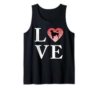 Dog Breed Portuguese Water Word Love Typography Retro Tank Top