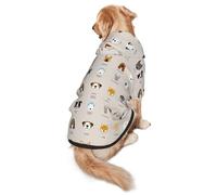 Dog Breed Print Dog Hoodie For Medium To Large Dogs, Warm, Soft, Breathable Sweatshirt, Easy To Wear Jumper For Winter And Fall, Pet Coat Pullover