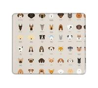 Dog Breed Stable Grip Mouse Pad Desk Mat, Lock Edge with Non-Slip Rubber Bottom for Computer Laptop PC