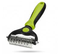 Dog brush and cat brush for long hair, undercoat and moulting