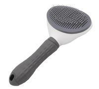 Dog Brush Cat Grooming Comb,Self Cleaning Pet Slicker Brushes with Smooth handle,Dog Grooming Tool with Button for Pet Shedding Brush Clean Tangled