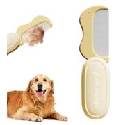 Dog Brush - Dog Grooming Comb for Long Haired Dog and Cat - Folding Cleaning Tool for Removing Dead Hair and Detangling for Indoor Puppy