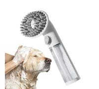 Dog Brush - Dog Scrubber | Aroo Silicone Long Handle Massage Pet Supplies Puppy Pet Massage & Calming Prep Cleaning Tool for Bath