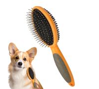 Dog brush for hair - 2-in-1 pen and bristles, cat comb, professional pet ejection with durable needle design | Dog care Cats All breeds Maintaining a healthy va