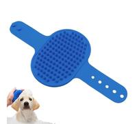Dog brush for the shower, adjustable handle with massage function against hair loss, care brush for short and long-haired dogs, for shower, daily care, grooming and