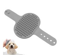 Dog brush for the shower, adjustable handle with massage function against hair loss, washing brush for dog care when bathing, for daily care at home, in the salon and on the go