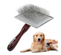 Dog Brush - Shedding Slicker Tool, Portable Massage Clean Gear | For Small Medium Large Pets Grooming Comb Hardware Wooden Needle Beauty Animal Maintenance Supply